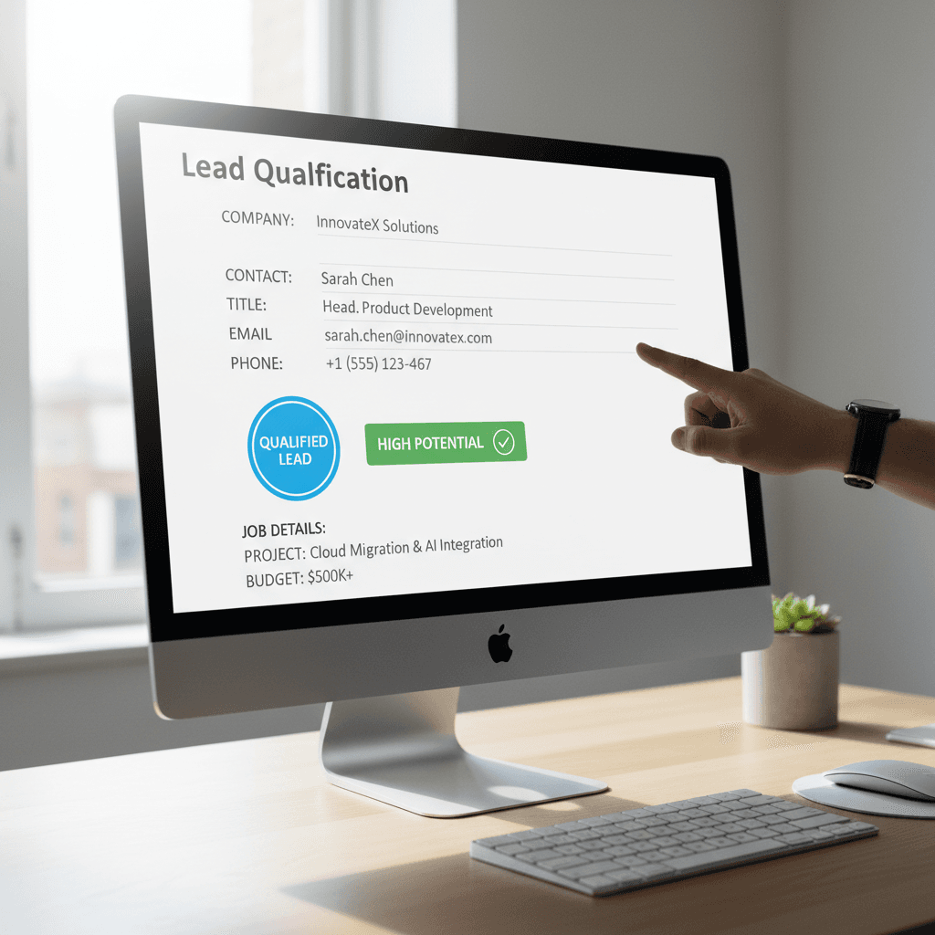 Lead qualification dashboard