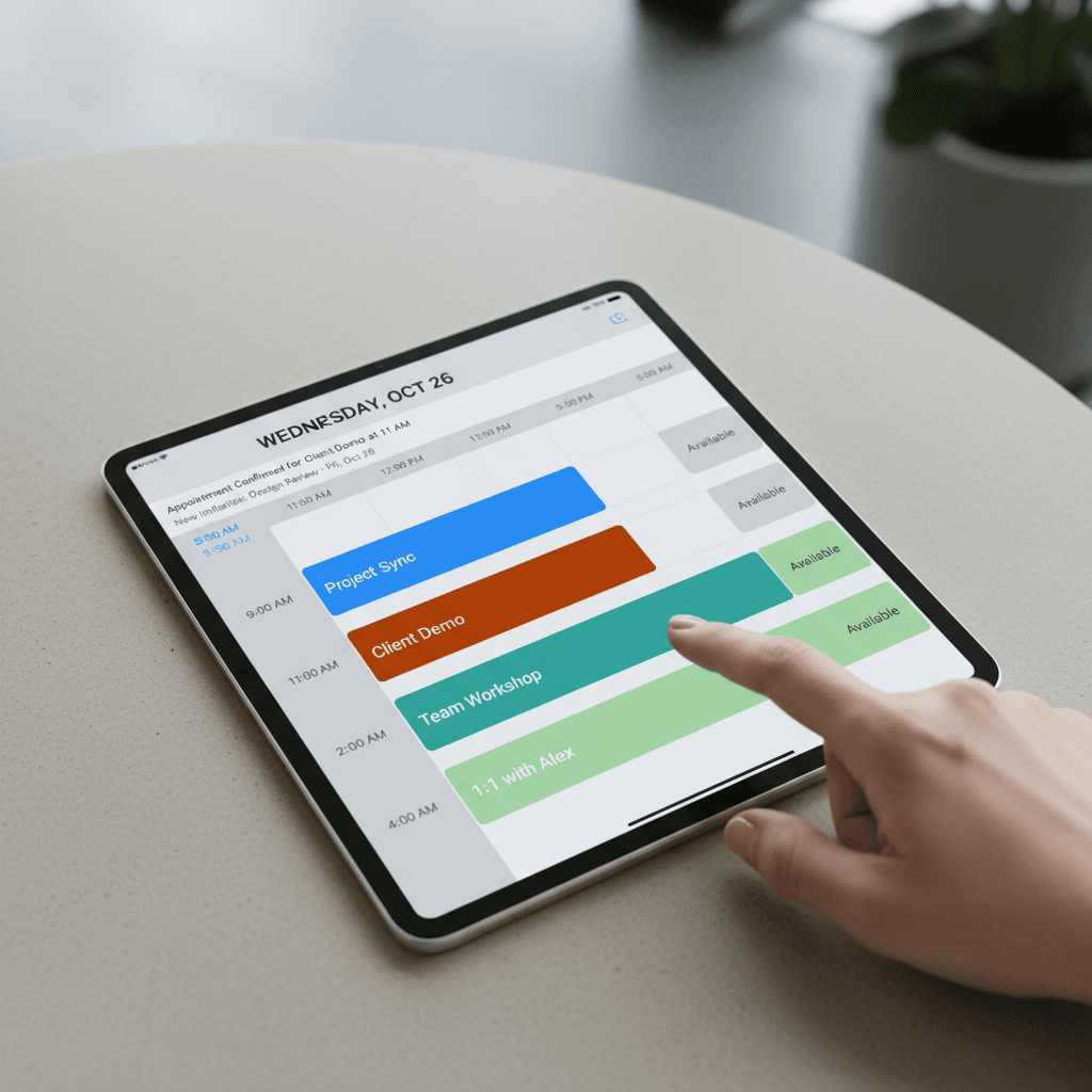 Automatic appointment booking